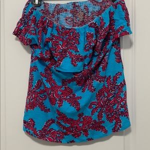 Lilly Pulitzer Coral Strapless Top